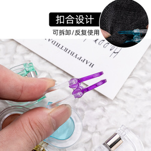Clips transparents pour raccourcir les manches et les ourlets, un outil sans clou ni couture, sans couture apparente, pour raccourcir les pantalons. - Product Image 1