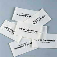 Étiquette tissée personnalisée durable pour vêtements, logo personnalisé, marque tissée pour vêtements de mode