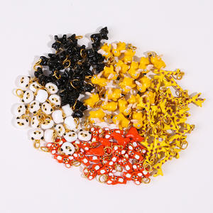 Симпатичные 3D эмалированные Подвески в виде животных для изготовления украшений «DIY» включает в себя панды собака Жираф мышь для ожерелья серьги циркон - Product Image 3