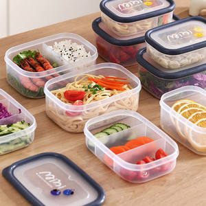 <span class=keywords><strong>Mini</strong></span> Refrigerador con Compartimentos, Contenedor Transparente con Tapa para Alimentos y Frutas, Caja Bento Multiusos, Almacenamiento Sellado de Plástico - Product Image 3