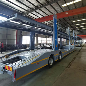 נגרר חצי-טריילר להובלת רכבים עם 2 סרנים, מתלים פנאומטיים, מאושר, מגולוון, נירוסטה - Product Image 1