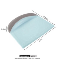 EN STOCK Grattoir à pâte flexible en plastique pour pâtisserie, coupe-pâte, grattoir de table avec mesure