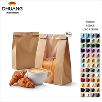 Sacs à pain au levain faits maison, sacs à pain en papier kraft pour levain, avec étiquettes autocollantes, sacs à pain personnalisés, sacs en papier kraft