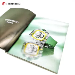 Échantillon gratuit papier recyclable montres de luxe à reliure parfaite A3 A4 A5 taille mat impression de brochures pour l'impression de magazines et de livres