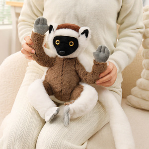 Neues Schwanzlemur-Plüschtier mit PP-Baumwollfüllung und gesticktem Design – Kuscheltier für Kinder, 25 cm - Product Image 3