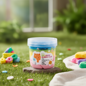 Atopalm <b>Kids</b> Rainbow <b>Bubble</b> Clay 210g Colorful Bath Bar For Creative Play - Product Image 3