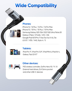 สายชาร์จเร็ว SUNGUY USB-Ladekabel 3 เมตร 60 วัตต์ สาย USB C สำหรับชาร์จเร็วและถ่ายโอนข้อมูล สำหรับโทรศัพท์มือถือและในรถยนต์ (ขั้นต่ำในการสั่งซื้อน้อย) - Product Image 6