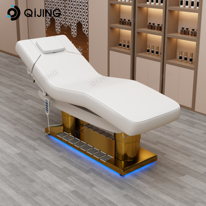 Lusso moderno 4 motori elettrico lettino da massaggio reclinabile per viso Spa letto da massaggio salone di bellezza Spa barella con controllo a pedale - Product Image 6