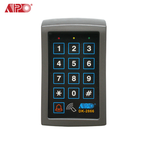 APO DK-2866 (P0) ปุ่มกดควบคุมการเข้าออกแบบสแตนด์อโลนสีเทาพร้อมเครื่องอ่าน RFID และฟังก์ชั่นสัญญาณเตือนภัยสามเอาต์พุต - Product Image 1