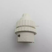 Base de lampe en plastique B22, support de lampe vintage en bakélite blanche avec vis Edison
