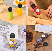 Herbruikbare koudgeperste flesjes voor felle gembershots 60ml/100ml Mini Immuniteit Wellness Pack Verpakkingen 2oz/3.4oz Leeg, geschikt voor frisdrank