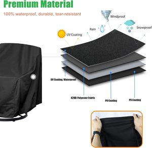 420D High Quality Heavy Duty Outdoor <strong>Sofa</strong> Chair Patio Garden <strong>Plastic</strong> Furniture <strong>Cover</strong> Waterproof - Product Image 3