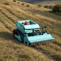 Tondeuse robotisée industrielle robuste sur chenilles, télécommandée, à moteur diesel 4 temps, avec lame de 1000 mm, pour le broyage, certifiée CE, pour grandes exploitations agricoles