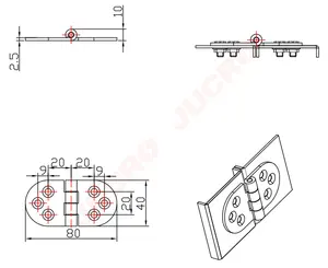 OEM fabbrica all'ingrosso JH238-3 personalizzato lucidato in acciaio inox cerniera attrito cardine soggiorno cerniera