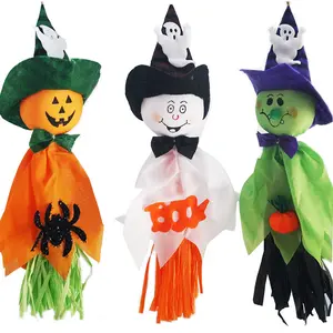 Lindo fantasma colgante etiqueta colgante decoración de Halloween niños divertidos juguetes de broma accesorios suministros de fiesta de Halloween truco o trato