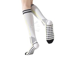 Chaussettes de compression hautes au genou en nylon à rayures pour femmes nouveauté anti-dérapant à la mode été tricoté usage quotidien logo de manchette de corps