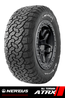 Roues et pneus tout-terrain ATRX 205/70R15 96T AT pour véhicules en provenance de Chine