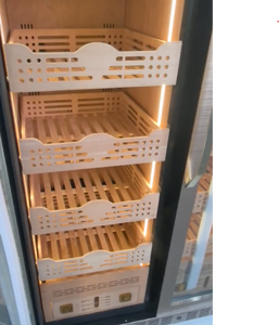 NE-197 Humidor Eléctrico Comercial para Cigarros, 545L, 4400 Cigarros, Negro Dorado, Aluminio y Madera Sólida - Product Image 2