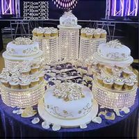 Support à gâteau en acrylique blanc de style européen de haute qualité, décoration de table pour centre de table de mariage, support à gâteau de fiançailles, décoration de table