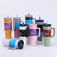 Vaso Térmico Premium de Acero Inoxidable de 40oz con Popote para Oficina, Coche, Deportes al Aire Libre - Libre de BPA, Doble Pared, Aislamiento al Vacío, Antifugas
