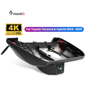 Podofo <span class=keywords><strong>para</strong></span> Toyota Tacoma y Hybrid 2024-2026 (Modelo B) Cámara <span class=keywords><strong>para</strong></span> Coche con WiFi, Grabación en Bucle, Sensor G, Visión Nocturna, Control por App, Venta al por Mayor - Product Image 1