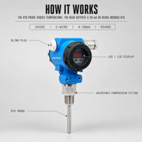 Transmitter Suhu Tinggi Sensor Termokopel Meter Suhu Digital Pemantau Proses Industri