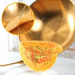 <span class=keywords><strong>Wok</strong></span> de cuisine antiadhésif en acier inoxydable à 3 couches avec couvercle pour la cuisson - Product Image 6