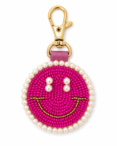 Sstringz Porte-clés fait main en perles acryliques pour le visage, étanche, de qualité supérieure, coloré, personnalisable, breloque de sac, accessoire cadeau - Product Image 1
