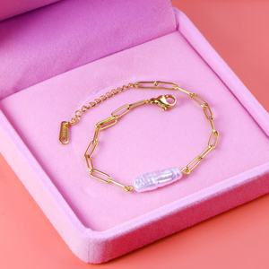 Fast Shipping Luxury Stainless Steel Jewelry Natural <b>Pearl</b> <b>Bracelet</b> for Party - Product Image 4