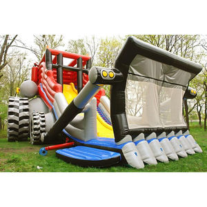 สไลเดอร์เป่าลมสามเลนธีมบ็อกาทีร์ส, สไลเดอร์เป่าลม-แทรมโพลีน รุ่นสามฮีโร่ - Product Image 2