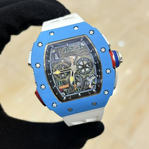 Orologio Meccanico da Uomo di Lusso Top di Gamma 2026 con Design Classico a Barile, Cassa in Fibra di Quarzo e Doppio Cronografo - Product Image 5
