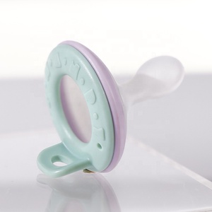 Sucettes en silicone personnalisées, adorable sucette transparente pour bébé, sucette souple à gros mamelon plat pour bébé - Product Image 4