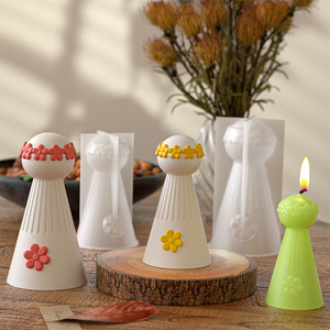 Moldes <span class=keywords><strong>de</strong></span> <span class=keywords><strong>Silicona</strong></span> Minimalistas con Forma <span class=keywords><strong>de</strong></span> Ángel para Hacer Velas, Resina, Velas Aromáticas, Jabón <span class=keywords><strong>de</strong></span> Cera Hecho a Mano, Decoración del Hogar - Product Image 6