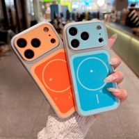 Funda Protectora Magnética de Lujo para Teléfono Móvil, de Doble Color, Material PC, para iPhone 18 17 16 15 14 13 Pro Max