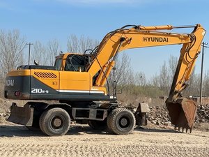 Excavadora de ruedas usada HYUNDAI 210W-9S para construcción de carreteras, excavadora móvil urbana, pelles de segunda mano, maquinaria pesada usada, barata - Product Image 5