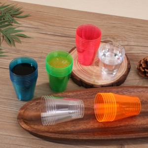 Vasos de <span class=keywords><strong>chupito</strong></span> desechables de alta calidad/1oz/2oz con logo <span class=keywords><strong>personalizado</strong></span>, vasos de plástico duro para bodas, vasos de plástico para chupitos. - Product Image 2