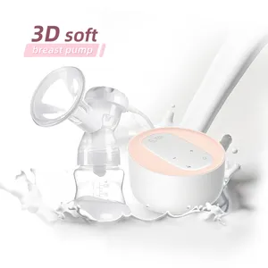 工厂定制3D软时尚智能发光二极管显示器便携式电动母乳机单吸奶器