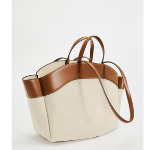 Bolso de lona de gran capacidad para mujer, cierre abierto, correa cruzada, ideal para ir de compras - Product Image 5