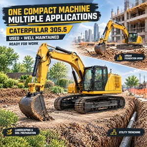 Excavatrice d'occasion modèle 2025 305.5 avec télécommande hydraulique proportionnelle sans fil industrielle à vendre - Product Image 4