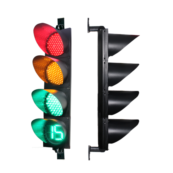 4 аспект светодиодный светофор с 300 мм полный светофора шарика и таймер обратного отсчета для продажи