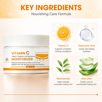 Crème hydratante pour le visage à la vitamine C, naturelle, éclaircissante, hydratante, anti-rides, réductrice de taches, réparatrice, OEM ODM