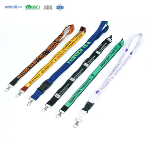 Premium Corporate Polyester Jacquard Woven Logo Neck Lanyard Durable ID Card Holder 2026 Trending Design