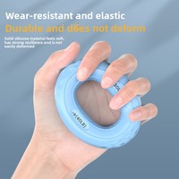 Anillo de Agarre de Silicona para Rehabilitación de la Fuerza de la Mano, Anillo de Agarre Doble para Ejercicios de Dedos