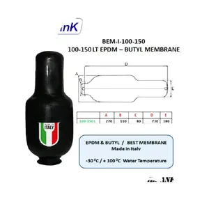 Bestank 80-100 lt epdm & butil tanque de pressão de água potável membrana de borracha