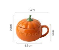 Nouveau Produit 2025 – Tasse à Café en Céramique Réutilisable Créative en Porcelaine Citrouille d'Halloween Personnalisée – Fabricant pour Cadeaux Promotionnels