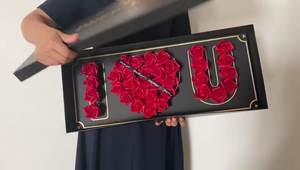 Caja <span class=keywords><strong>de</strong></span> Regalo Rectangular para el Día <span class=keywords><strong>de</strong></span> San Valentín <span class=keywords><strong>2022</strong></span>, Caja <span class=keywords><strong>de</strong></span> Flores con la Frase 'Te Amo' - Product Image 5