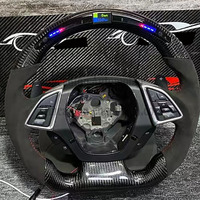 Volant de direction en fibre de carbone LED personnalisé pour Chevrolet Camaro, nouveaux produits