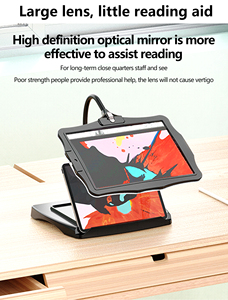 <span class=keywords><strong>Loupe</strong></span> de bureau LED à écran horizontal commutable HD anti-vertige pour l'aide aux personnes malvoyantes - Product Image 2