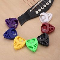 celluloïd guitare médiators avec étui de support de médiator en plastique pour guitare accessoires d'instruments de musique