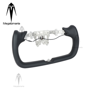 Volant de direction en cuir pleine fleur et fibre de carbone, style Yoke <span class=keywords><strong>Plaid</strong></span>, pour <span class=keywords><strong>Tesla</strong></span> <span class=keywords><strong>Model</strong></span> <span class=keywords><strong>X</strong></span> Y S 3 - Product Image 2